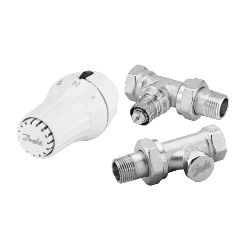 Termostatický ventil pro regulaci průtoku vody.