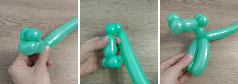 Postup výroby zvířátka z balónků