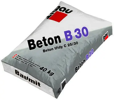 Vrchní sáček betonu značky Baumit pro stavebnictví