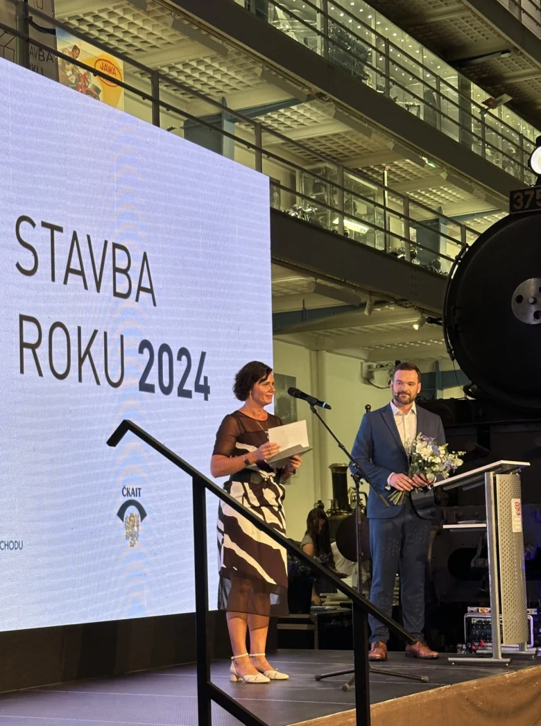 Předávání ceny Stavba roku 2024 na slavnostním ceremoniálu.