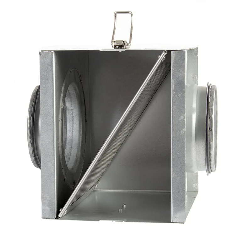 Kovový ventilátorový přípoj pro odtok