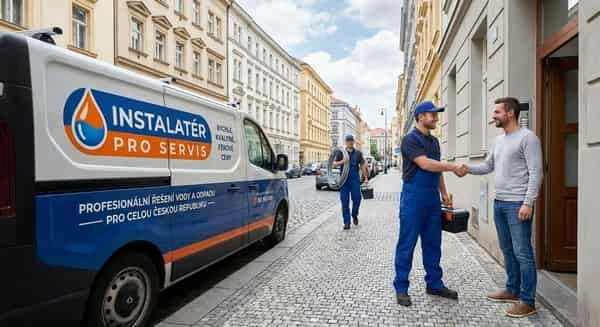Instalatér Hradec Králové s vozem pro servis