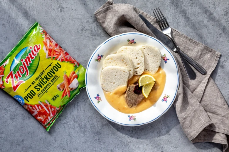 Hot svíčková s dušenou zeleninou z mraženiny